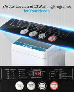 TABU Washer and Dryer Set 17.6lbs High-Efficiency White Standard Washing Machine - Thumbnail 4