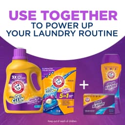 ARM & HAMMER Plus OxiClean Odor Blasters Liquid Laundry Detergent, Fresh Scent, 77 Loads - Thumbnail 10