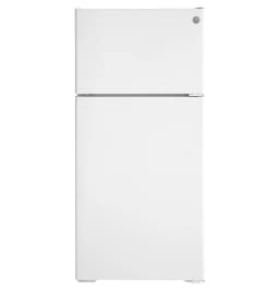 GE Appliances Top Freezer Freestanding Refrigerator, White - Thumbnail 1