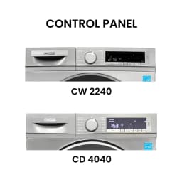 Pemberly Row Stackable Washer 2.2 cf 110 V Dryer 4 Cf 220V with Stacking Shelf - Thumbnail 4