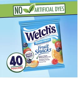 Welch's Fruit Snacks, Mixed Fruit, Soft Kids Snacks, 0.8 oz, 40 Count - Thumbnail 6