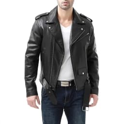 BiZtdJrK Full Zip Faux Leather Jacket for Men Casual Slim Fit Bomber Jacket Trendy Winter Coats with Zipper Pockets Black,XXXXL - Thumbnail 1