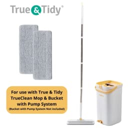 True & Tidy Tidy Microfiber Mop Pad Replacements, Washable Non-abrasive Heads for Surfaces, 2 pcs - Thumbnail 4