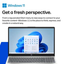 HP 15.6 inch HD Windows Laptop AI Intel Core Ultra 5 225U 8GB 512GB SSD Natural Silver - Thumbnail 10