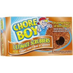 Chore Boy Ultimate Scrubbers Pure Copper Won't Rust Or Splinter 2 Pack Total (4 Count) - Thumbnail 5