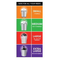 (6 pack) Great Value 39 gal Drawstring Lawn & Leaf Trash Bags, 20 Bags - Thumbnail 6