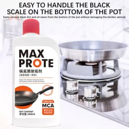 Pot Bottom Gel Cleaner,Heavy Duty Stainless Steel Kitchen Degreaser for Tough Oil Stains,Multi-Surface Instant Grease Removal for Cookware Appliances - Thumbnail 4