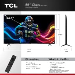 TCL 55" Class QM6K Series QD-Mini LED QLED 4K UHD HDR Smart Google TV (NEW 2025) - 144Hz, Dolby Atmos Onkyo Audio - Thumbnail 2