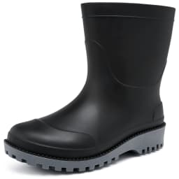 MeMoride Men's Waterproof Rain Boots Rubber Ankle Boots Garden Shoes Work Boots Outdoor - Thumbnail 1