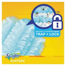 Swiffer Refill Dusters, Dust Lock Fiber, Light Blue, Unscented, 10/Box, 4 Box/Carton, Each - Thumbnail 3