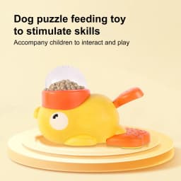 Dog Interactive Slow Feeder, Duck-Shaped Design Iq Training & Bloat Prevention, Adjustable Abs Slow Feeding Toy For Small/Medium Dogs, Reduces - Thumbnail 4
