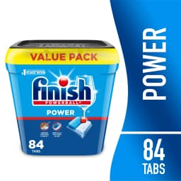 Finish Power Dishwasher Pods, No Pre-Rinse Dishwasher Detergent Tabs Soap, Deep Clean, 84 Count - Thumbnail 1