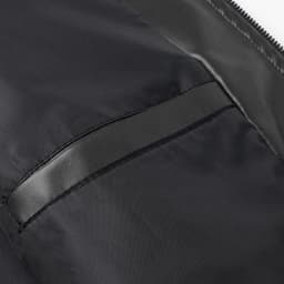 HOOMEUMY Men's Stand Collar Leather Jacket Casual Slim Fit Motorcycle Faux Leather Outerwear Windbreaker Coats with Pockets (Black,S） - Thumbnail 7