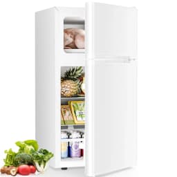 FREE VILLAGE 2.45 Cu.Ft Mini Fridge with Freezer,Compact Mini Refrigerator with Double 2 Door,Adjustable Temperature,Full Size - Thumbnail 1