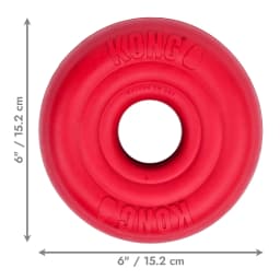 KONG® Donut Durable Dog Chew Toy, Red, Large/Extra Large - Thumbnail 4