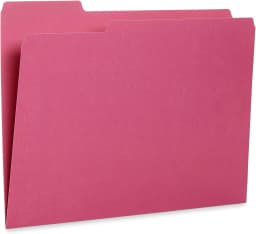 100 Colored File Folders Letter Size 1/3 Cut Tabs - Pastel File Folders, Colorful File Folders Multicolor, Durable 11pt Paper - Thumbnail 9