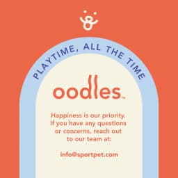 Oodles Durable Rubber Orange Fillable Interactive Dog Treater, Medium - Thumbnail 8