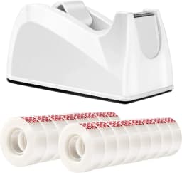 Pen+Gear Invisible Tape with Dispenser Set, White, 16 Count, New Condition, Manual Tape Dispenser - Thumbnail 1