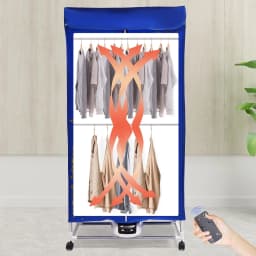 Electric Portable Clothes Dryer Travel Dryer Machine Clothes Dryer for Apartment 110v 0-240 min 1200-1500W Load Weight 30kg/66.14lbs Safety - Thumbnail 4