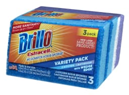 Brillo Estracell Wedge Edge No Scratch Scrub Sponge, 3 Count - Thumbnail 4