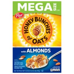 Honey Bunches of Oats with Almonds Almond Breakfast Cereal, Family Size 28 oz Box - Thumbnail 9