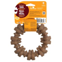 Nylabone Strong Chew Textured Ring Dog Toy, Dog Chew Toy, Made with Real Beef & Chicken Flavor, X-Large, 1 Count - Thumbnail 9