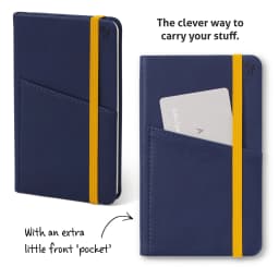 Bookaroo Pocket Notebook (A6) Navy (Other) - Thumbnail 2