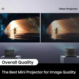 Restored Hisense C1 4K UHD Triple Color RGB Laser Portable Mini Projector, up to 300", Viddà OS, Dolby Vision HDR10 - Thumbnail 4