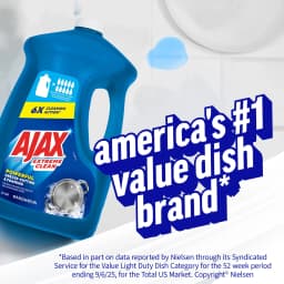Ajax Extreme Clean Foaming Dish Soap, Deep Cleaning, Grease-Cutting, 85 fl oz - Thumbnail 8