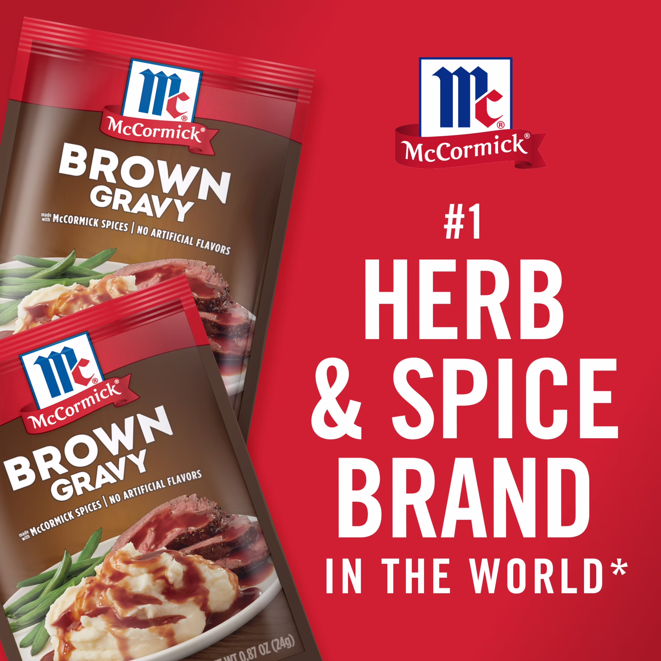 McCormick Brown Gravy Mix, 0.87 oz Packet - Thumbnail 9