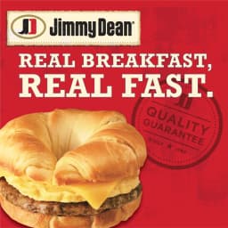 Jimmy Dean Frozen Croissant Breakfast Sandwiches Sausage, Egg & Cheese, 8 Count, 36 oz, 13g Protein per Serving (Fully Cooked) - Thumbnail 5