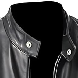 WREESH Men's Faux Leather Bomber Jacket Winter Coat, Motorcycle Style Zippered Jacket with Stand Collar - Thumbnail 6