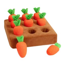 Dog Toys, Carrot Plush Toy with 12 Carrots Feed Games Pet Easter Gifts for Pets Lovers - Thumbnail 1