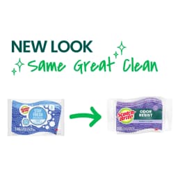 Scotch-Brite Odor Resist Scrub Sponges, Non-Scratch, Rinses Clean, 3 Pack - Thumbnail 2