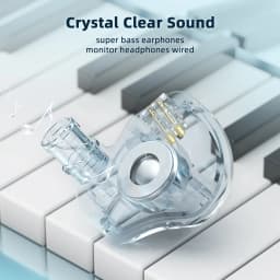 KBEAR KS1 in Ear Monitor Bass Earbuds Wired Earbuds,Clear Sound Stereo Headphones, Vocals Forwards High Resolution Noise Canceling Earphones,Dual - Thumbnail 8