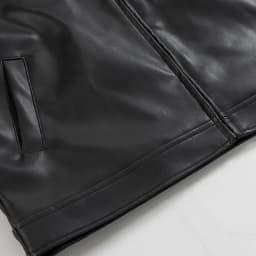 Donemore Men's Korean Style PU Leather Casual Baseball Jacket Motorcycle Coat Long Sleeve Collarless Slim Fit Design Trendy Urban Look for Multiple Occasions - Thumbnail 8