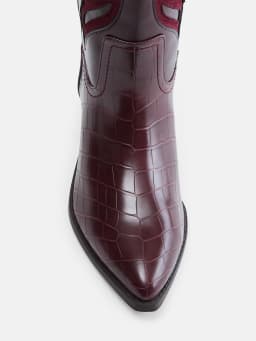 Madden NYC Women's Faux Leather Croco Butterfly Boots - Thumbnail 5