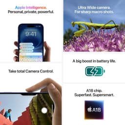 Straight Talk Apple iPhone 16 Plus, 128GB, Black - Prepaid Smartphone [Locked to Straight Talk] - Thumbnail 11