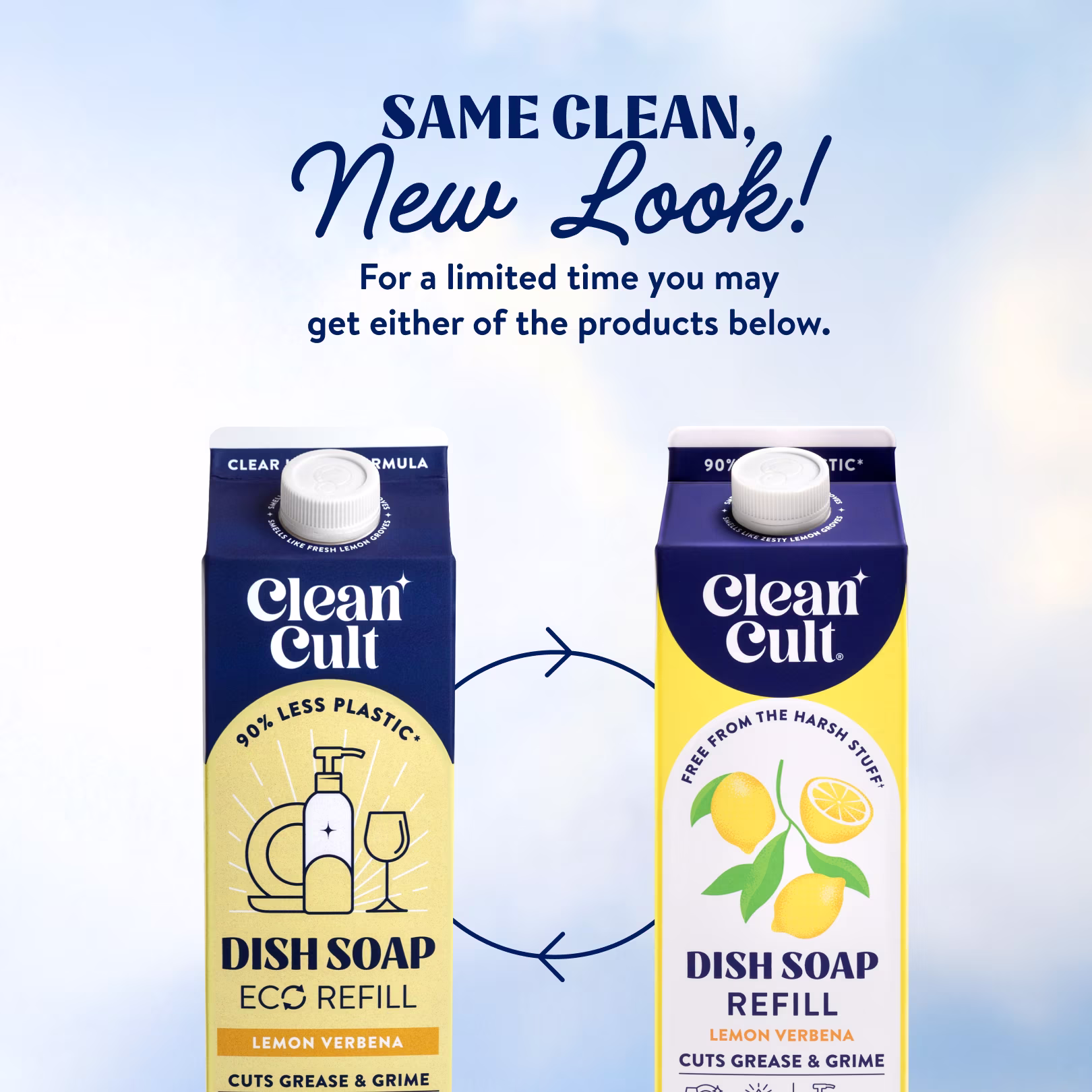 Cleancult Dish Soap Refill, Nature-Inspired Ingredients, Lemon Verbena, 32 fl oz - Thumbnail 7