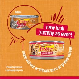 Purina Friskies Prime Filet, Chicken in Gravy, Wet Cat Food, 5.5 oz Can, - Thumbnail 2