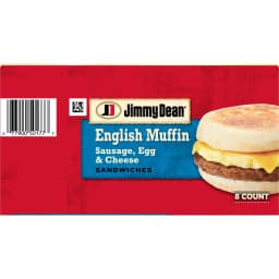 Jimmy Dean Frozen Breakfast Sandwich, Sausage Egg & Cheese English Muffin, 8 Count - Thumbnail 16