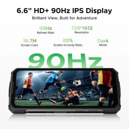 DOOGEE Fire 5 Pro Rugged Phone, Android 15 with Triple Card Slot & Gemini AI, 13000mAh Battery, Octa Core, 20GB+128GB/2TB, 6.6" HD+90Hz, IP68 Waterproof, NFC/OTG - Thumbnail 9