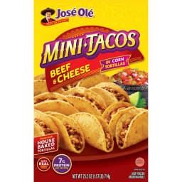 Jose Ole Beef & Cheese Mini Tacos, Frozen Mexican Food, 16.2 oz, 25 Count - Thumbnail 5