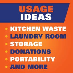 Hefty Ultra Strong 13 Gallon Trash Bags, Tall Kitchen Trash Bags, White, Fabuloso Lavender Scent, 80 Bags - Thumbnail 8