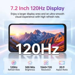 Unlocked Cell Phone Rear Secondary Screen Design Oukitel C68 Plus 24gb(8+16expansion)+256gb Lightweight Smartphone 6000mAh Battery 7.2Inch 64mp+8mp Mobile Phone for Urban Elites Daily Use - Thumbnail 3