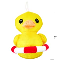 Vibrant Life Cozy Buddy Squeaky Plush Dog Toy, Yellow Duck with Innertube, Chew Level 1 - Thumbnail 5