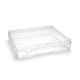 Sorbus Single-Piece Wide Hanging File Organizer Bin Clear Plastic Stackable for Document Storage - Thumbnail 7