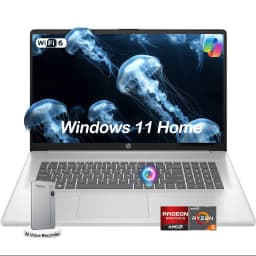 HP 17.3" FHD, inch laptops, AMD Ryzen 5 7430U, 20GB RAM 512GB SSD, Windows 11 Home, Copilot AI, RECOLX AI Voice Recorder - Thumbnail 1