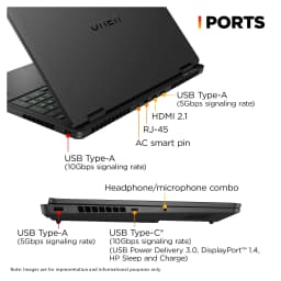 HP OMEN Gaming Laptop, Intel Ultra 7-255H, 64 GB DDR5 RAM, 2 TB PCIe SSD, W11 Home - Thumbnail 7