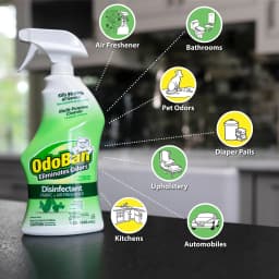 Odoban Eucalyptus Scent Mold and Mildew Odor Eliminator 32 oz. Liquid - Case Of: 6 - Thumbnail 5